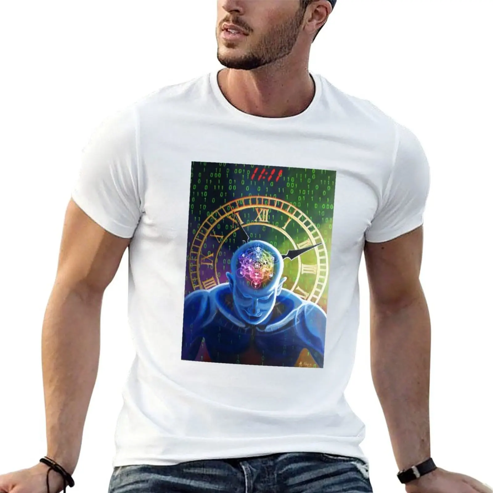 ELEVEN ELEVEN- spiritual/visionary art T-Shirt summer 2026 graphic t shirt vintage mens graphic t-shirts hip hop