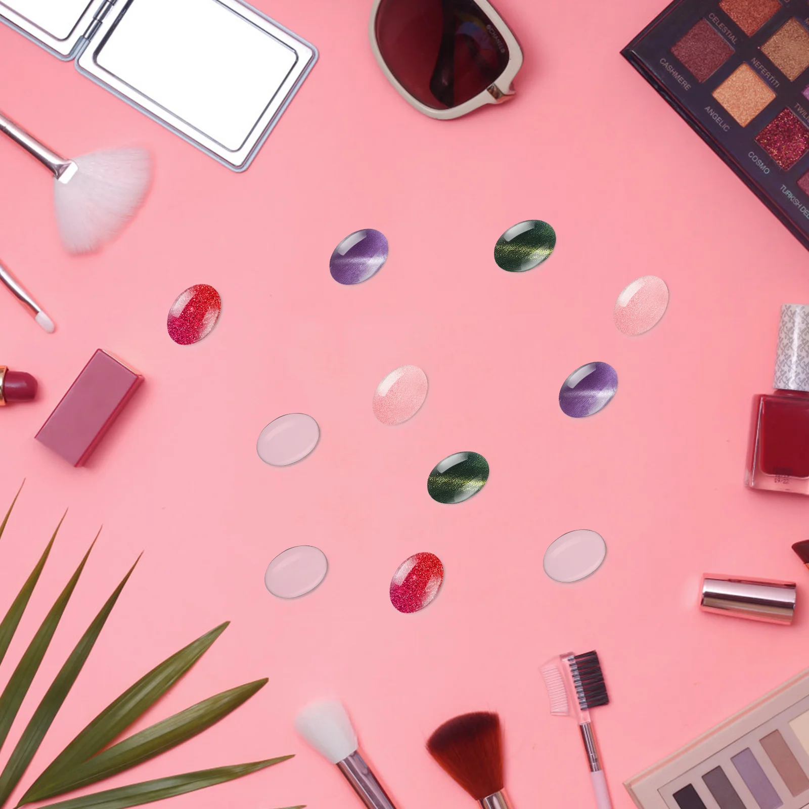 30 قطعة زجاج واضح مسمار اللون الرسوم البيانية عرض الخرز صالون مسمار الفن تلميح حامل مانيكير عرض مجلس البولندية مجلس العرض