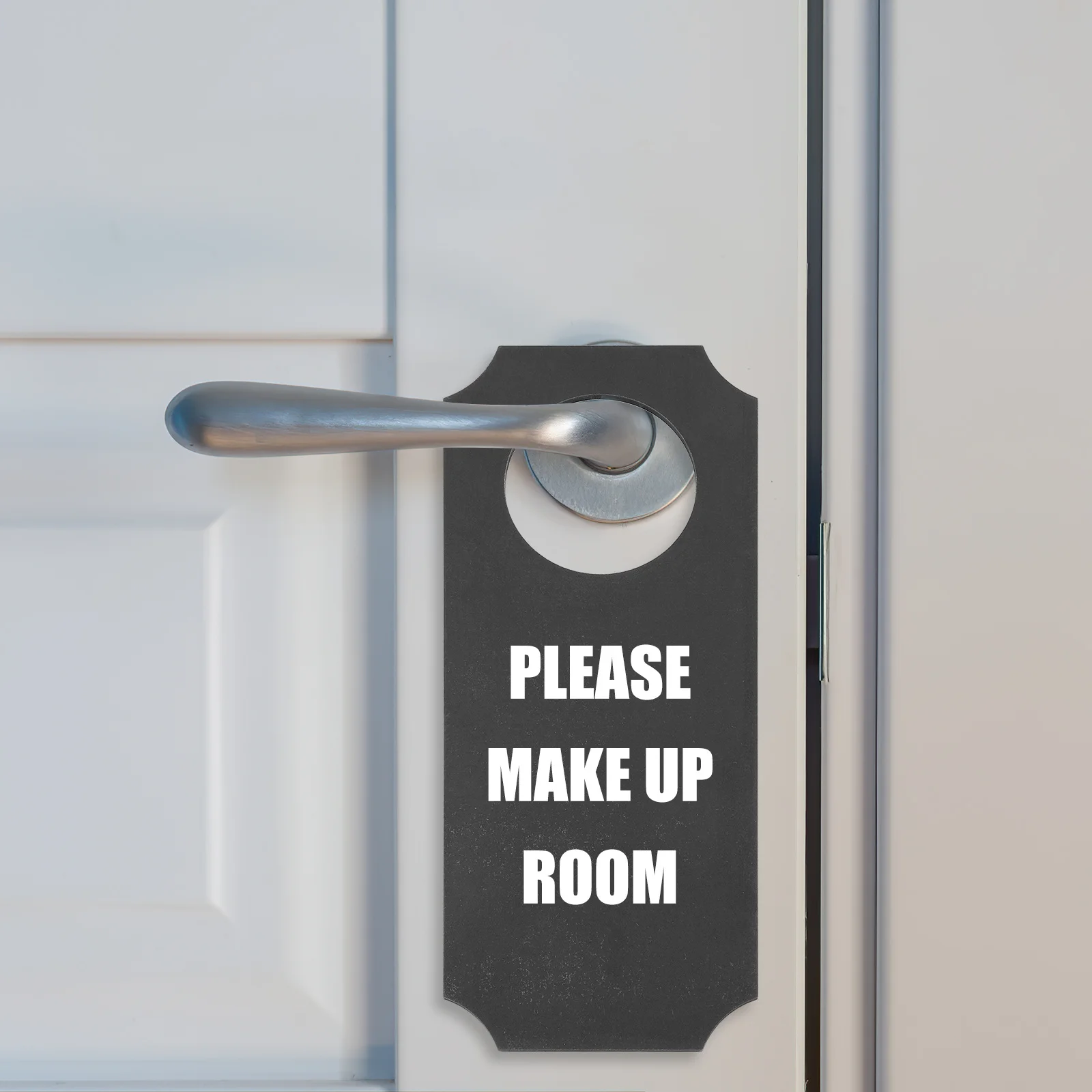 

6pcs Wooden Blackboard Door Knob Hangers Diy Chalkboard Signs For Home Office Hotel Blank Door Hanger Tags Decorative Signs