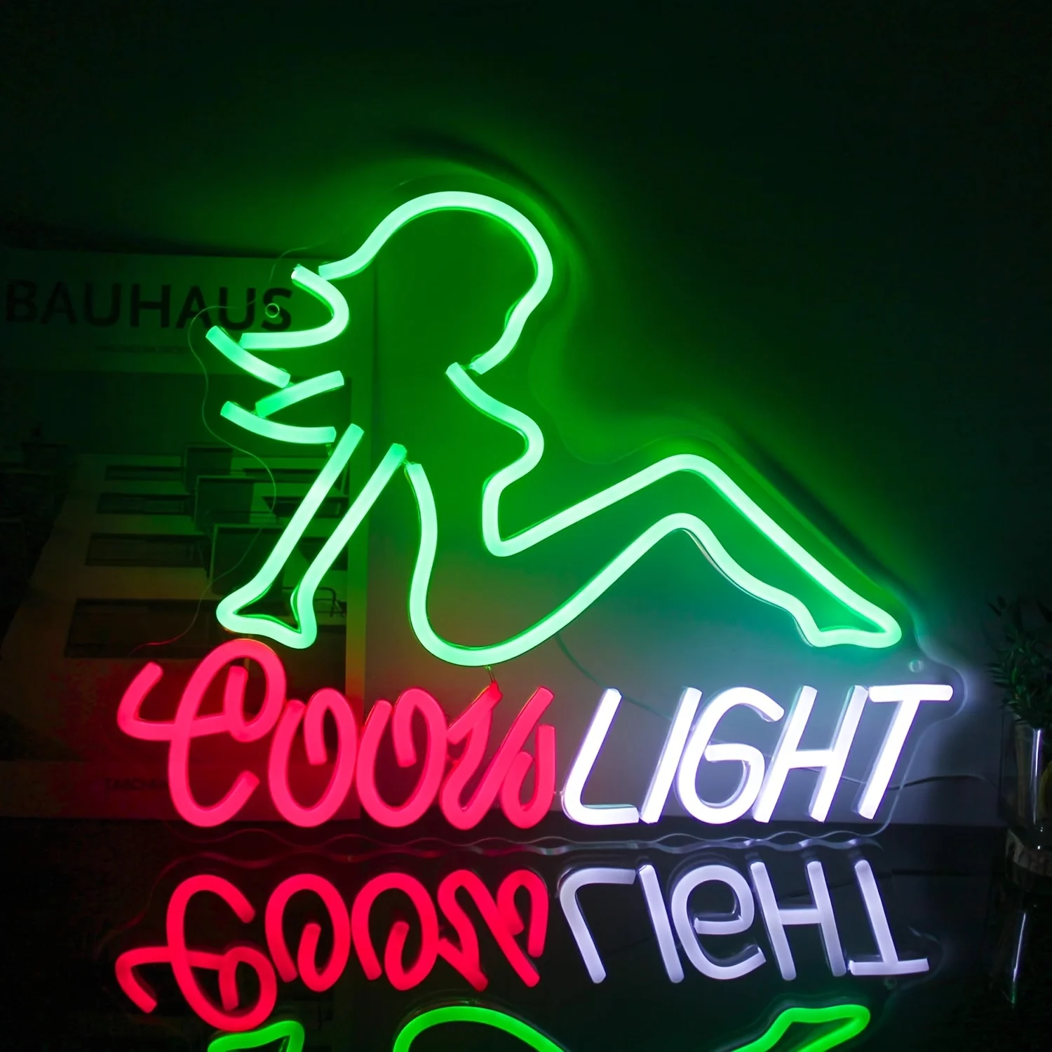 Neon signs for men's exclusive bar spaces, green LED neon signs for women, bar neon wall decorations, bar party decorations.