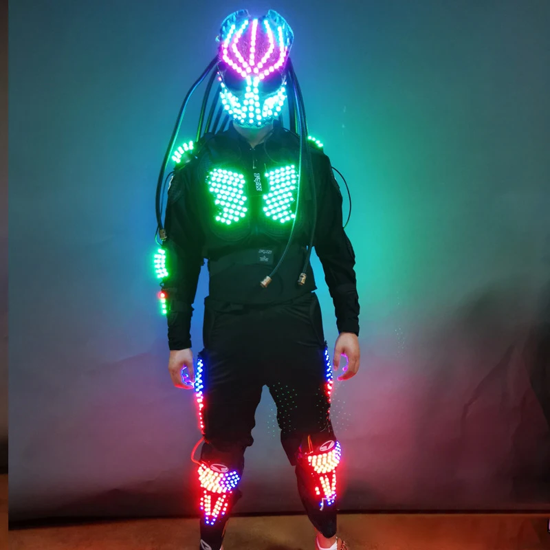 LED Dance Robot Costume Luminous Robot Suit For Stage And Party Performance Wear