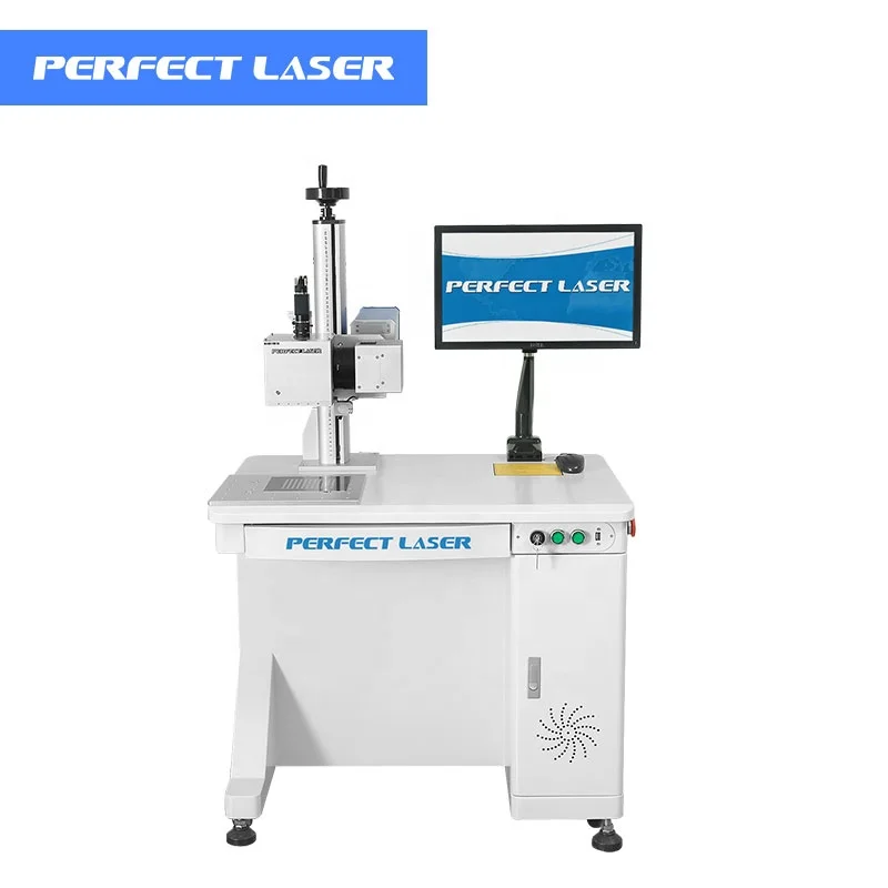 Perfect Laser Commercial Desktop auto visual positioning and Identifying 20W laser marking machine with CCD Camera 110mm*110mm