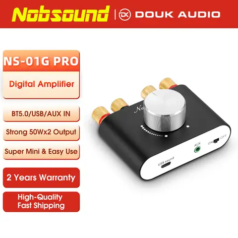 Mini Bluetooth Amplifier 50W Nobsound