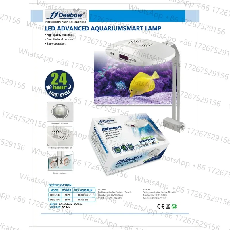 Full Spectrum Wrgb Wifi Marine Nano Fish Tank Led Aquarium Light