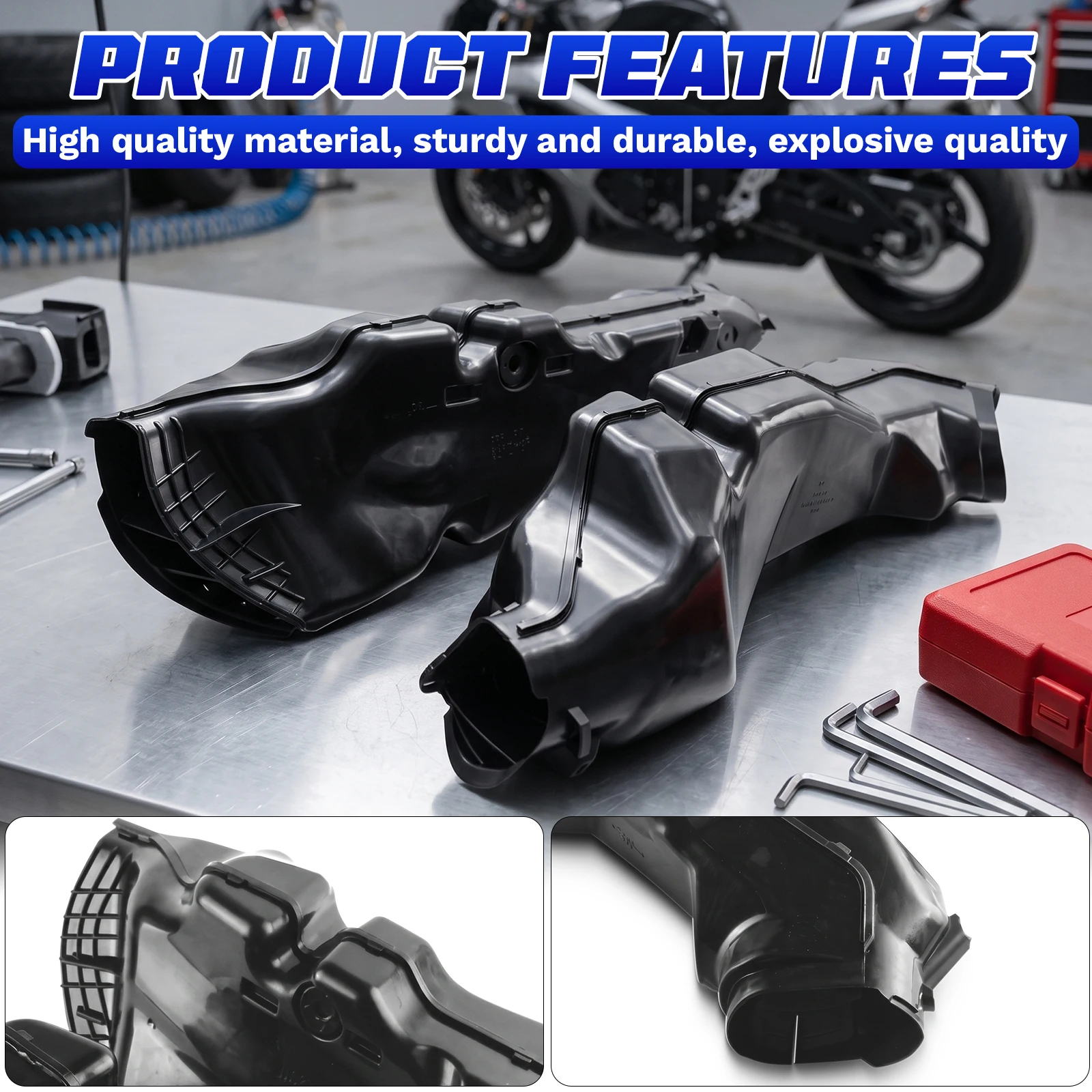 Fit for Suzuki Gsxr600 Gsxr750 2011-2025 K11 Motorcycle Abs Ram Air Duct Intake Tube Duct Cover 12 13 14 15 16 17 18 19 20 21 22