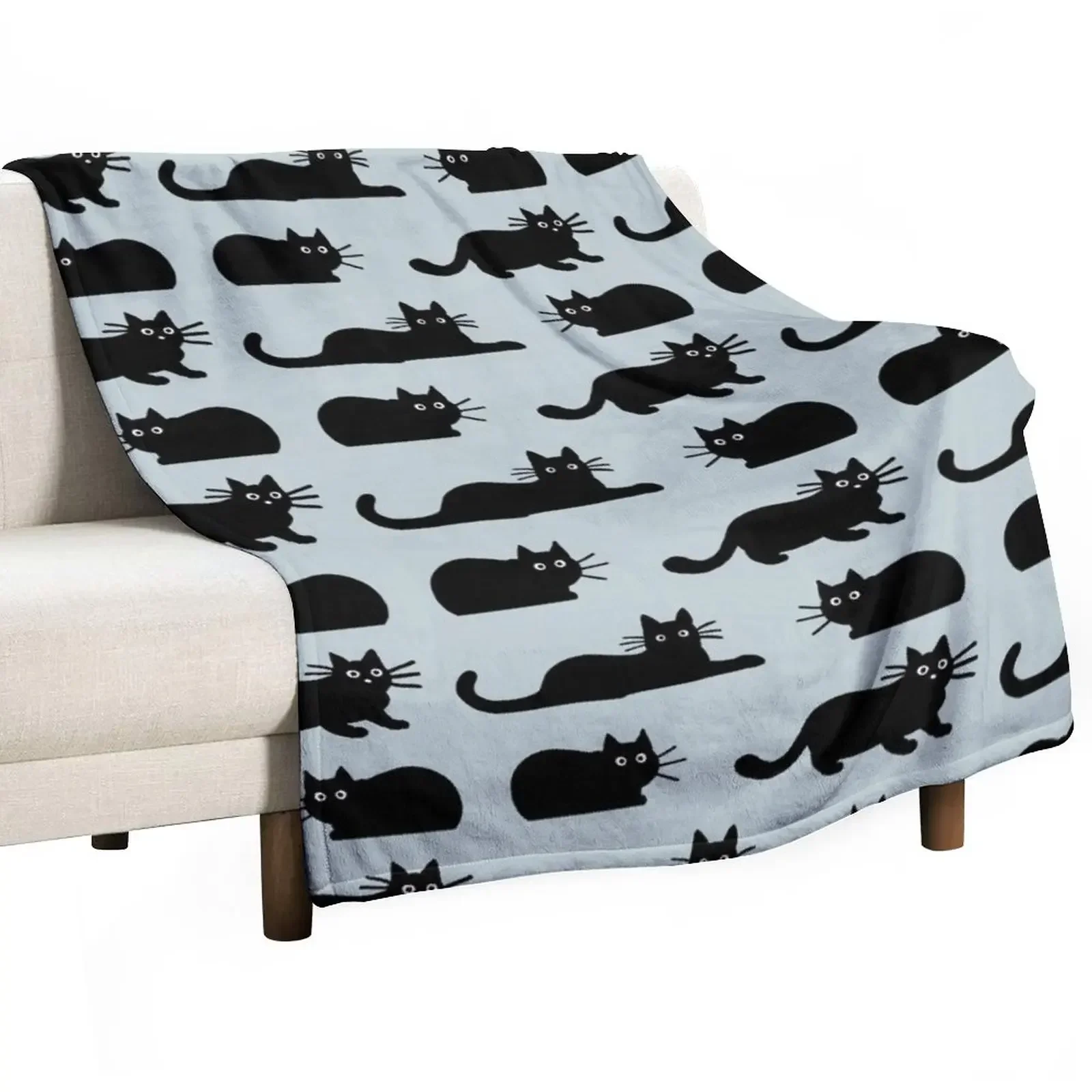 

Black Cat Throw Blanket Beautifuls Comforter Flannel Blankets