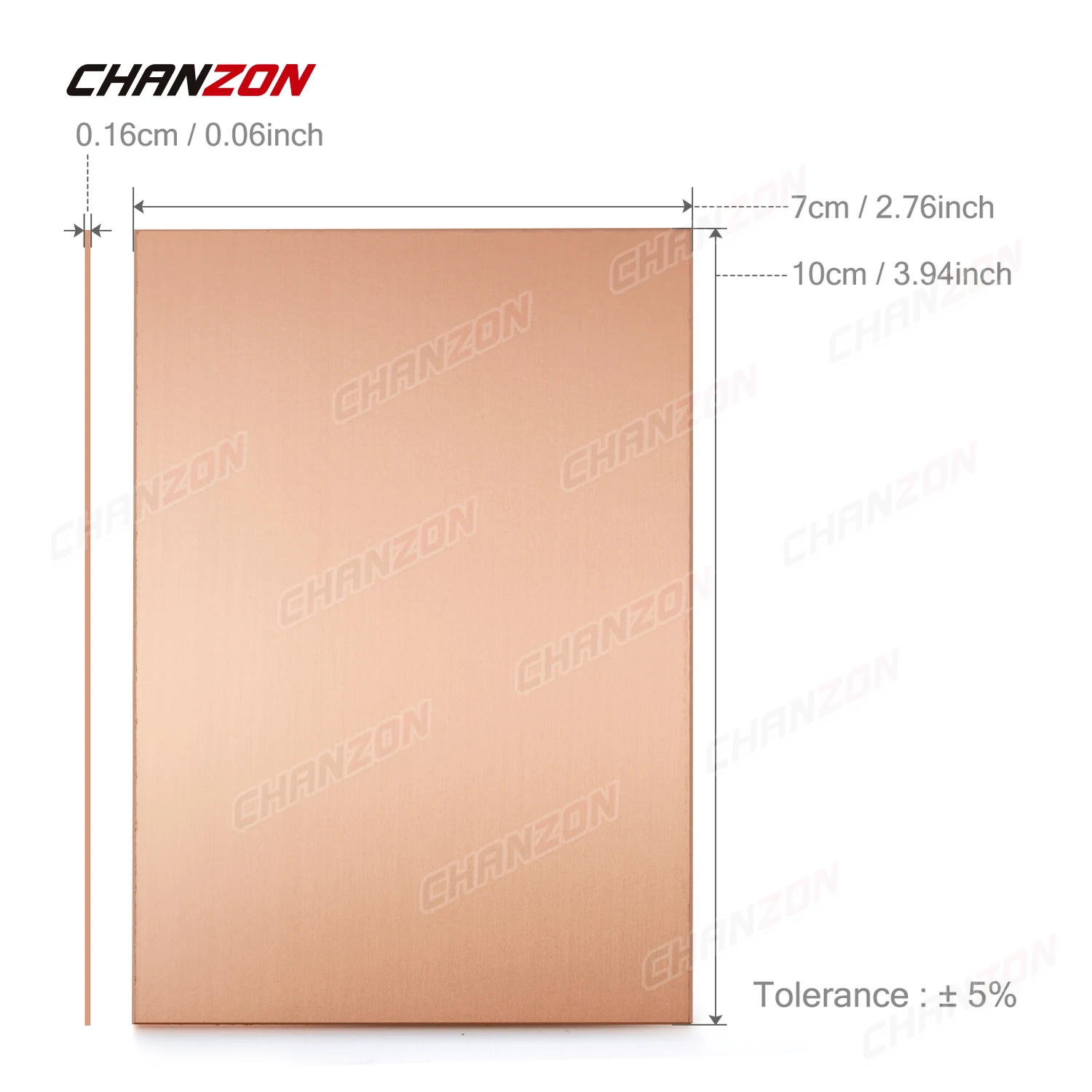 PCB laminado revestido de cobre de un solo lado, placa prototipo de circuito Universal chapada en cobre de 7x10cm para grabado, Kit de Pcbs DIY, 10