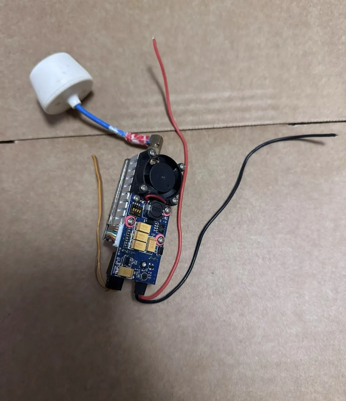 Used 5.8G 5KM 2W FPV Video Transmitter for Drone Aerial Photography TX2000 2000mw 5.8ghz with Mushroom antenna