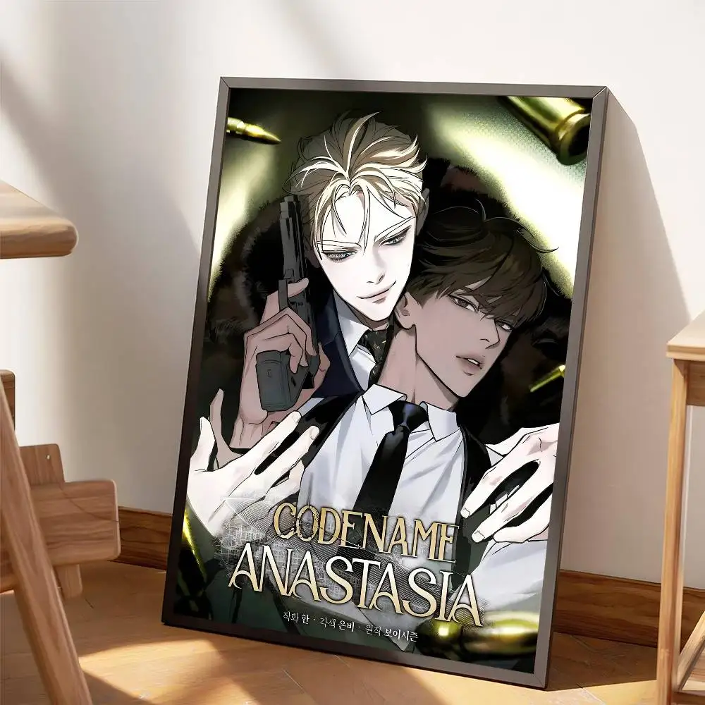 أنيمي Codename Anastasia الفيلم الكلاسيكي الملصقات HD جودة ملصق جدار الفن اللوحة دراسة الشمال ديكور المنزل