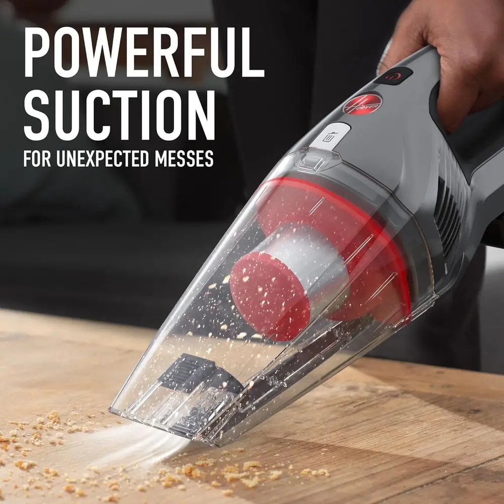 Handheld Vacuum Cleaner, Powerful Suction, Lightweight and Compact, Perfect for Quick Pick-Ups, Includes On-Board Crevice Tool
