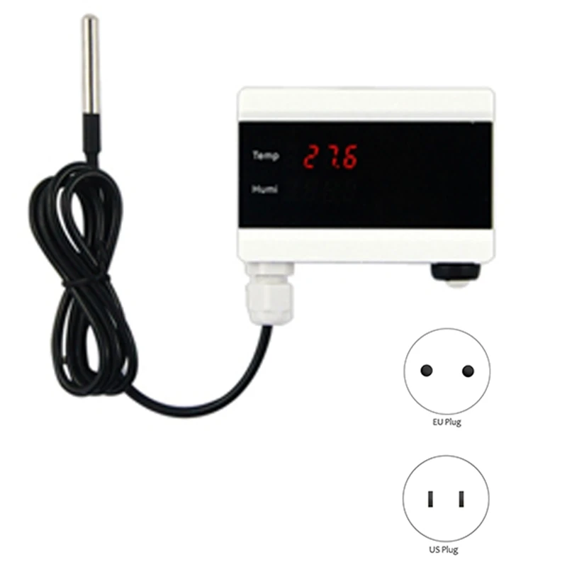 WiFi Temperatur sensor Tuya Thermometer Detektor Digital anzeige Home Smart Life App Alarm Gefrier schrank Wasser alarm