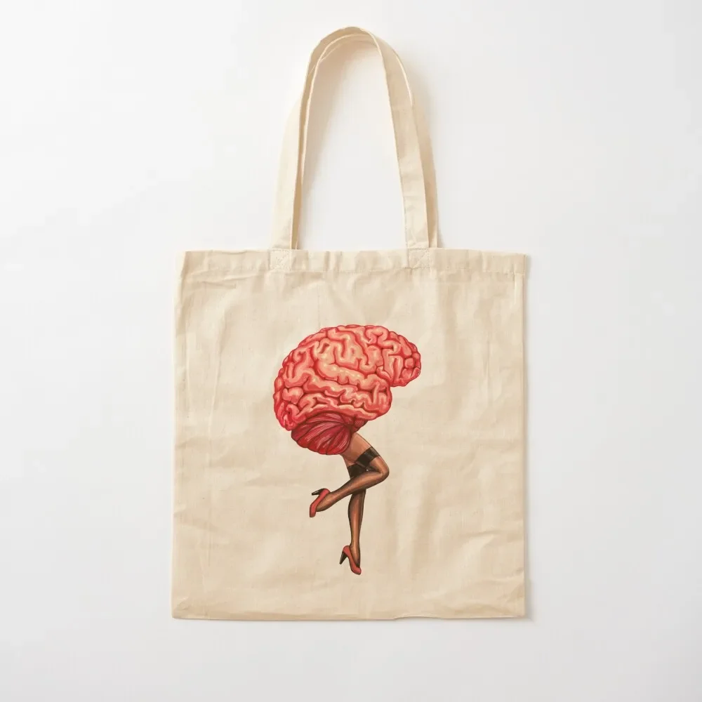 

Brain Pin-Up Tote Bag Cloth bag shopping bags foldable canvas tote bag for beach