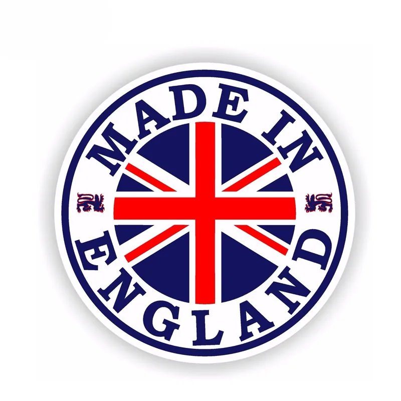 N809# Self-adhesive Decal For Made In England Car Sticker Waterproof Auto Decors on Bumper Rear Window Laptop