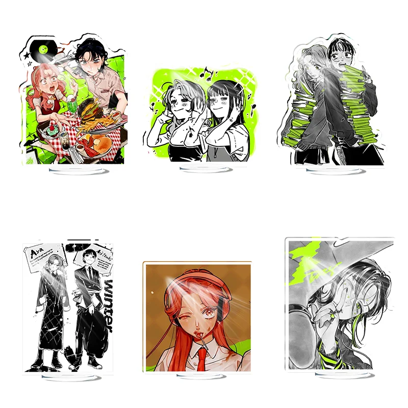 

Acrylic She Wasnt A Guy Anime Stand Model Plate Decoration Desk Figure Display Fans Couple Gift Prime Products Ornaments Cartoon