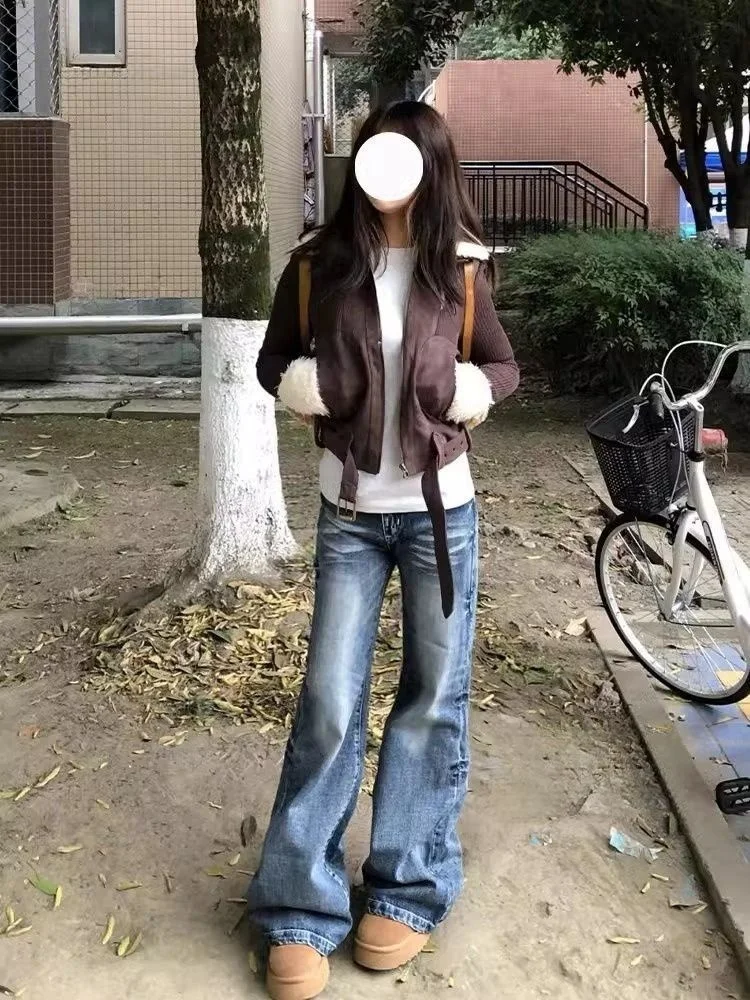 

Джинсы Bootcut, женские черные металлические джинсы с изображением друга, нежный оранжевый комплект на молнии, одинаковые, эластичные, с аппликацией в виде алфавита, стройные, офисные, готовые