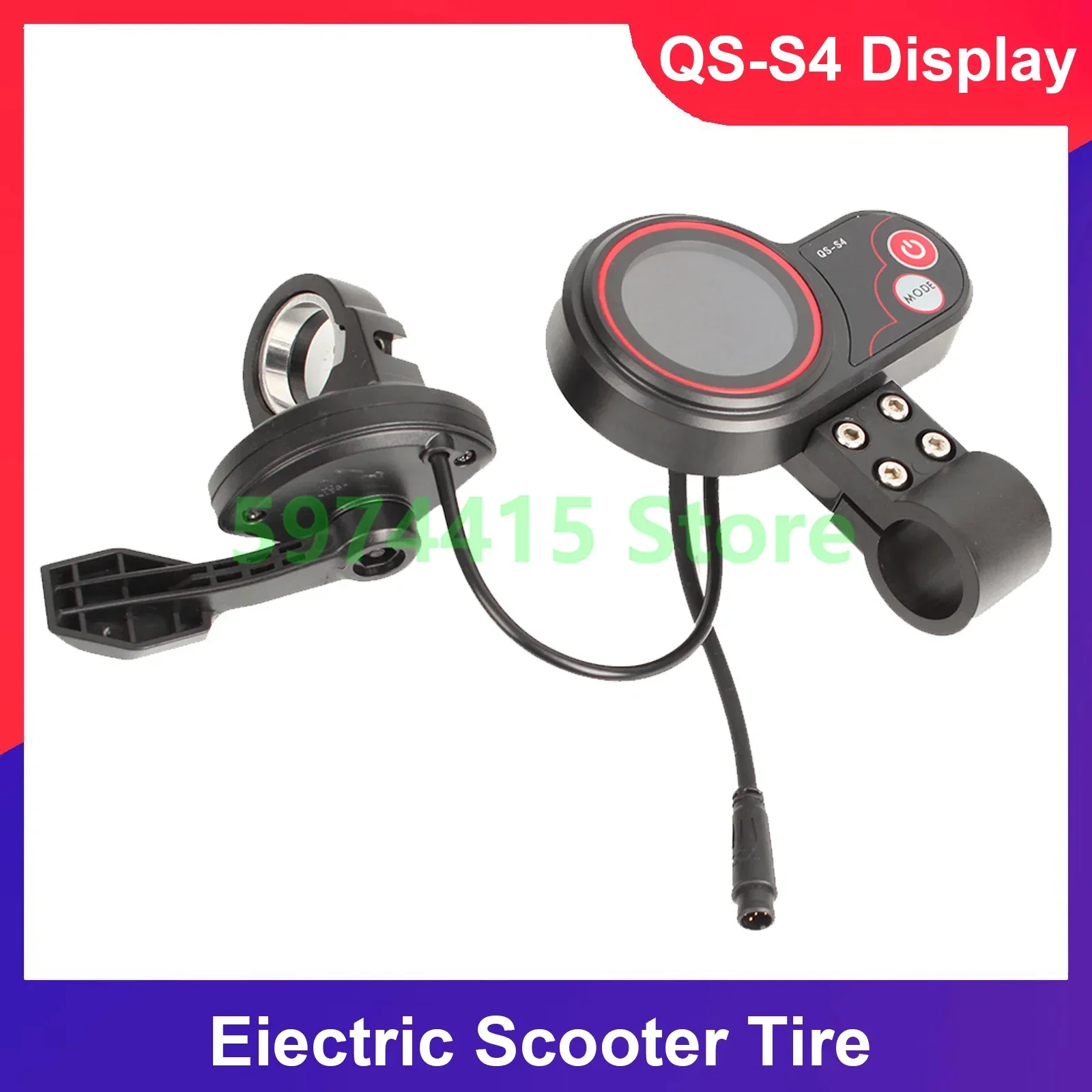 48V-60V Thumb Throttle LCD Display Kit Suit for Zero 8 9 10 8X 10X Electric Scooter QS-S4 6PIN Display Accessories