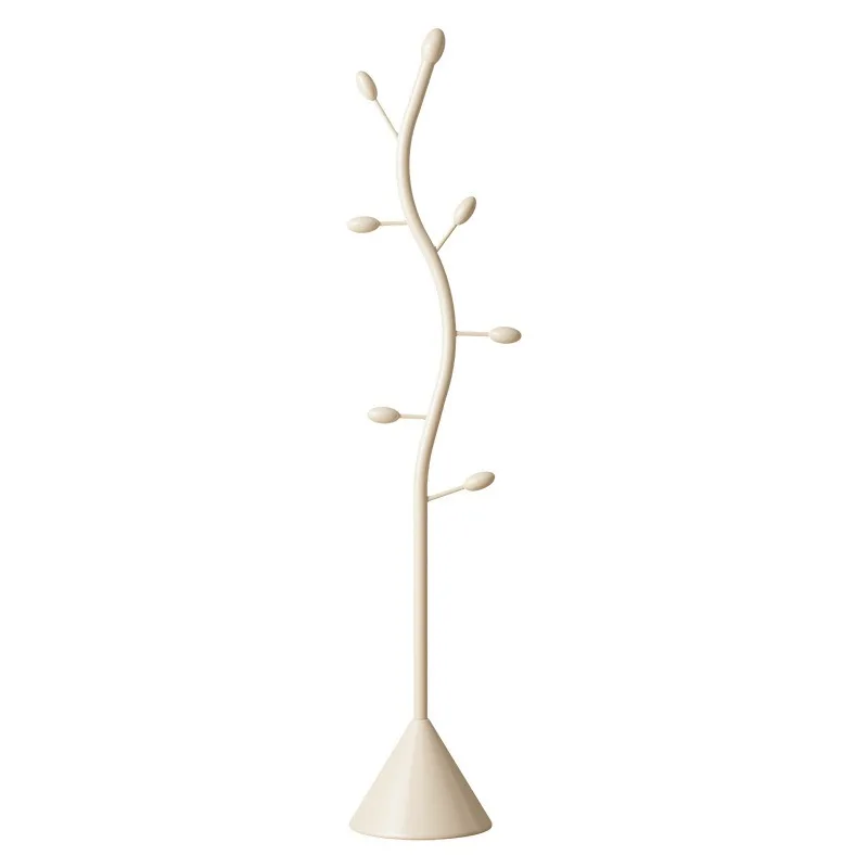 Coat rack Floor-to-ceiling household cream wind bedroom Bedside hanger Internet celebrity vertical single pole door entrance ha