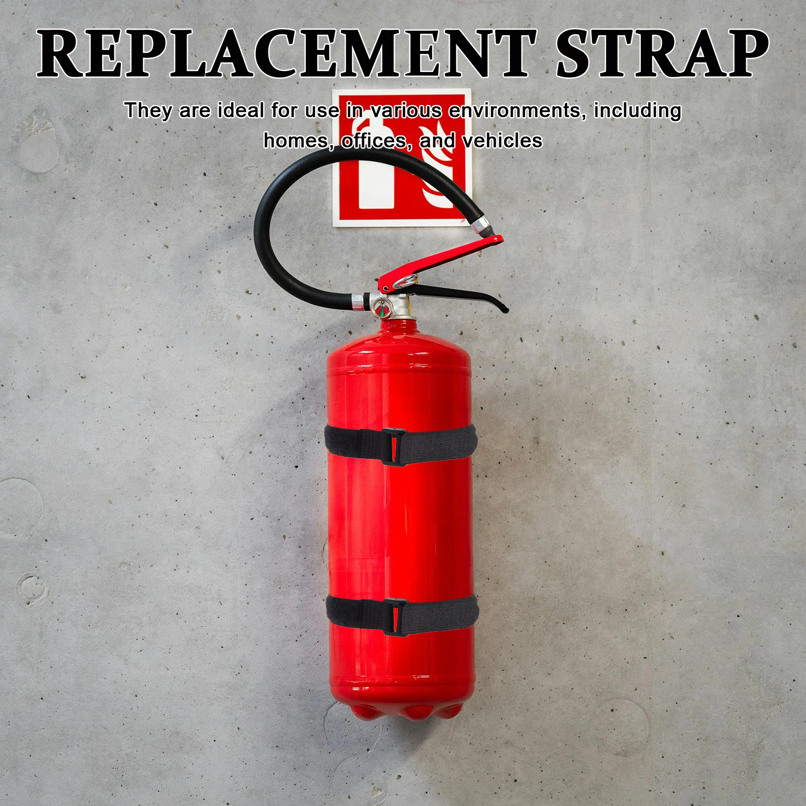 

20pcs Fire Extinguisher Accessories Elastic Bands for Vehicle Boat Car Mount Large Capacity Set Practical Solution