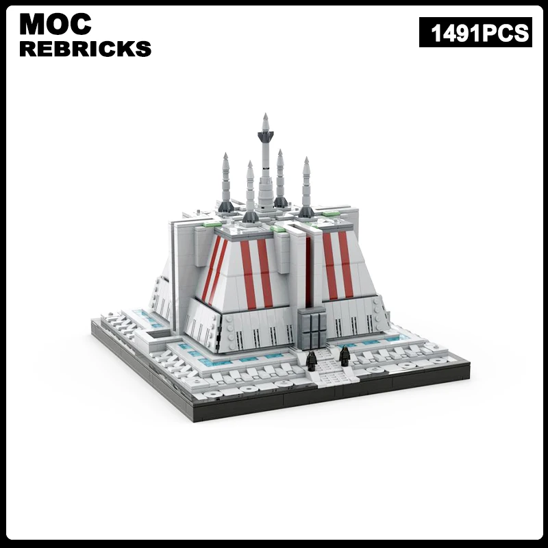 

Space War Scene ArchitectureThe Temple Building coruscant MOC Building Block Model Brick Toys Children's Christmas Gifts