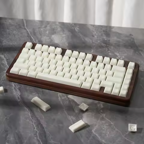 154 keys White Jade keycaps Cherry Profile Double shot Custom Keycap for Cherry MX 61 64 87 96 104 Mechanical Keyboard