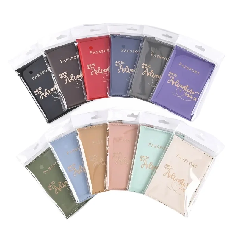 Fashion Adventure Pattern Passport Holder Passport Cover Travel Passport Wallet  ID Card Holder Ticket Clip Travel Accessories