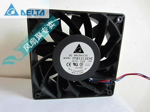 For for delta ffb1212ehe -r00 12cm 12038  1238 120*120*38MM  12V 3A cooling fan