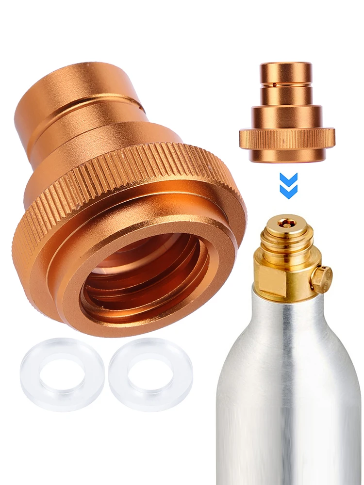 CO2 Adapter Accessories Brass CO2 Quick Connect Adapter for CO2 Cylinder Soda Water Bubbler DUO Terra