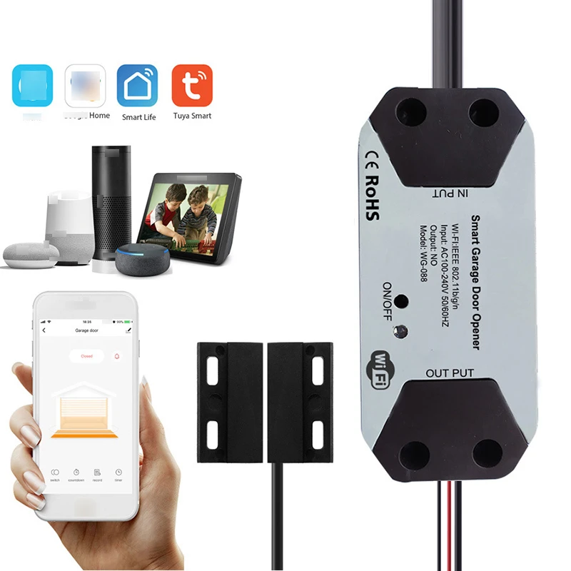 

Wi-fi ZigBee Tuya Smart Garage Door Opener Wifi Smart Remote Control Garage Door Opener
