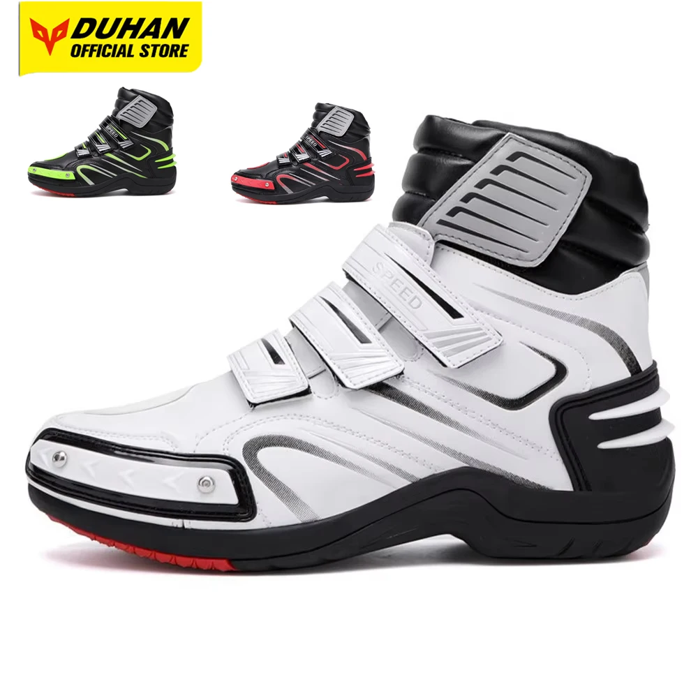 

Breathable Motorcycle Riding Protective Boots Non-slip Motocross Boots Wear Resistant Motorcycle Riding Shoes for Man Woman