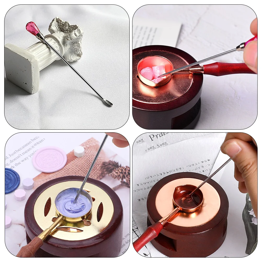 

2Pcs Sealing Wax Stirring Rods Reliable Wax Seal Stirrer Multi Functional Lightweight Easy to Use and Store for DIY Crafts