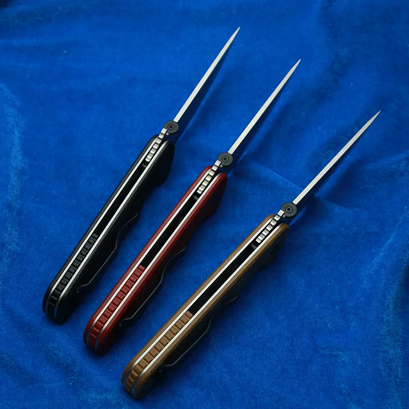 LEMIFSHE إيمرسون كويكن 14c28 شفرة G10 مقبض فولاذي حشية نحاسية للتخييم والصيد والصيد EDC أداة سكين للفرد #3