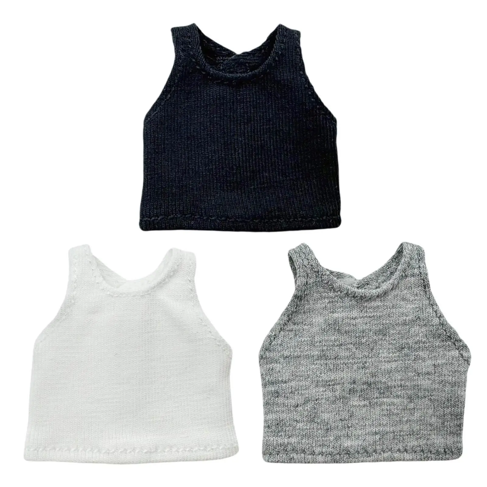 

1/12 BJD Doll Sleeveless Sweaters Vest Dress up for Kids Birthday Gift DIY Cosplay Make Your Own Dolls for 14cm Princess Doll