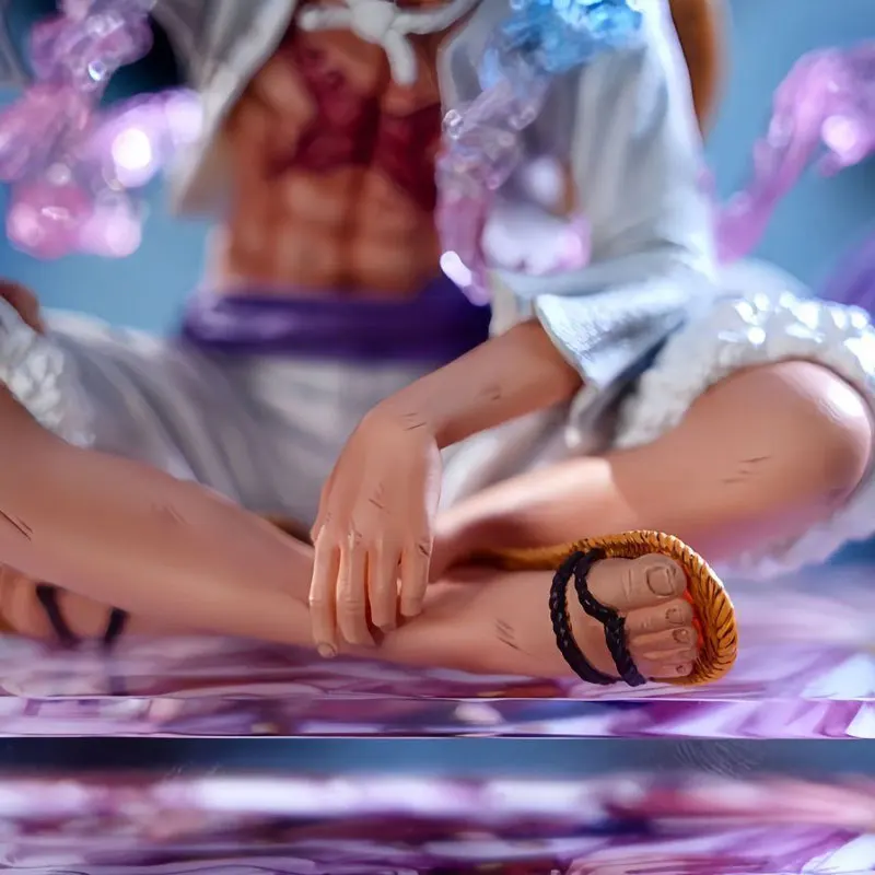 Anime figuras de uma peça engrenagem 5 nika luffy figura de ação pvc modelo sol deus decoração de mesa ornamento coleção anime brinquedo presente