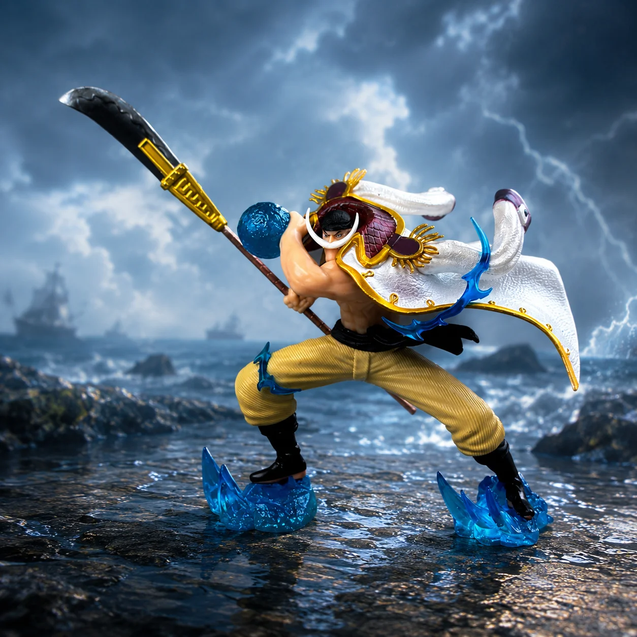 One Piece Edward Newgate Whitebeard Actionfigur Anime-Figur Sammlerstück Anime-Figur Anime-Fan Sammlerstück Ausstellbare Anime-Charakterfigur Fan-Artikel Halloween Weihnachtsgeschenk