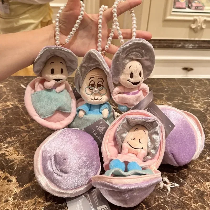 Genuine Disney Baby Oyster Series Plush Doll Pearl Pendant Anime Peripheral Ag Decoration Children Toy Kawaii Girl Heart Gifts