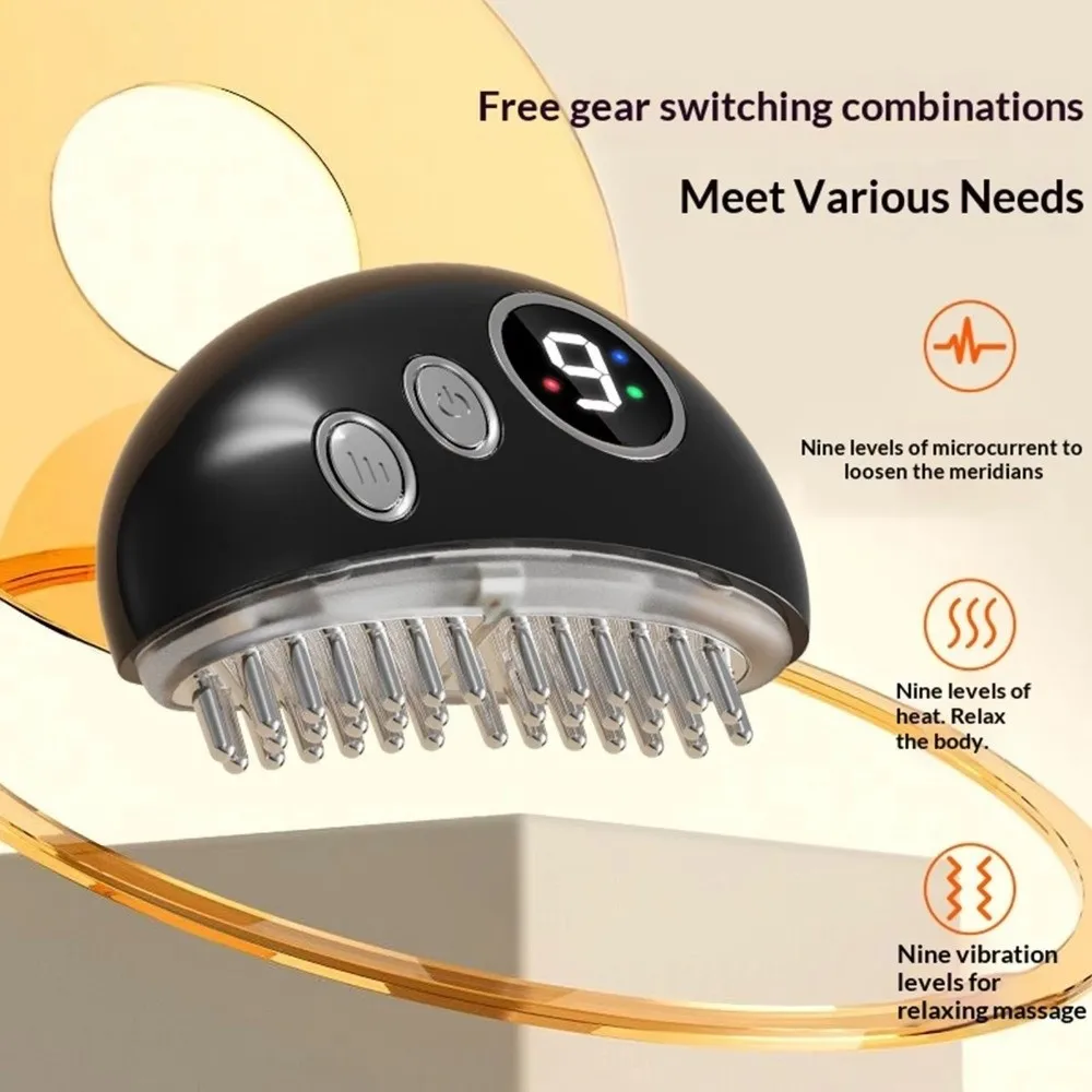 

Электрический массажер Гуаша для лица с 9 уровнями нагрева и вибрации, скребок для тонизирования кожи, уменьшения двойного подбородка, из АБС-пластика