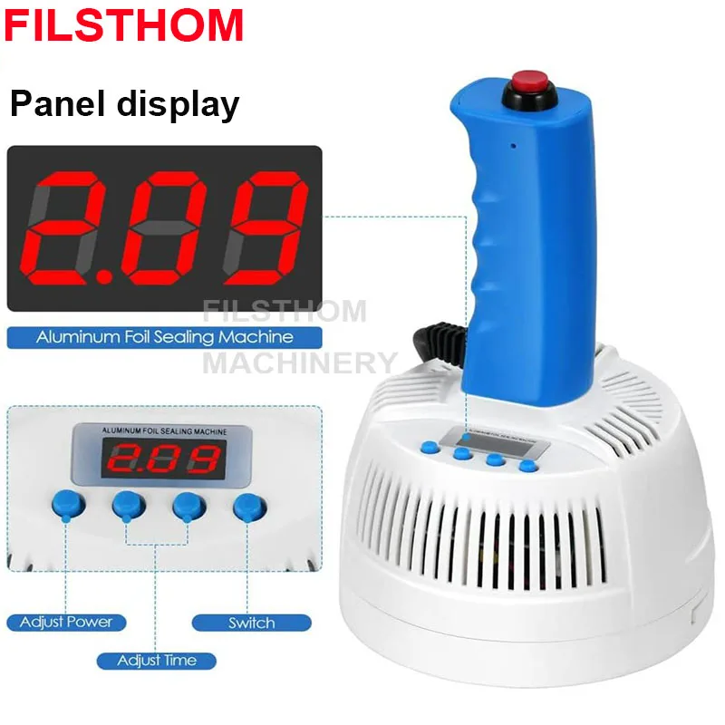 

Portable Handheld Electromagnetic Induction Sealer for Glass & Plastic Bottles Aluminum Foil Plastic Caps Manual Sealing Machine