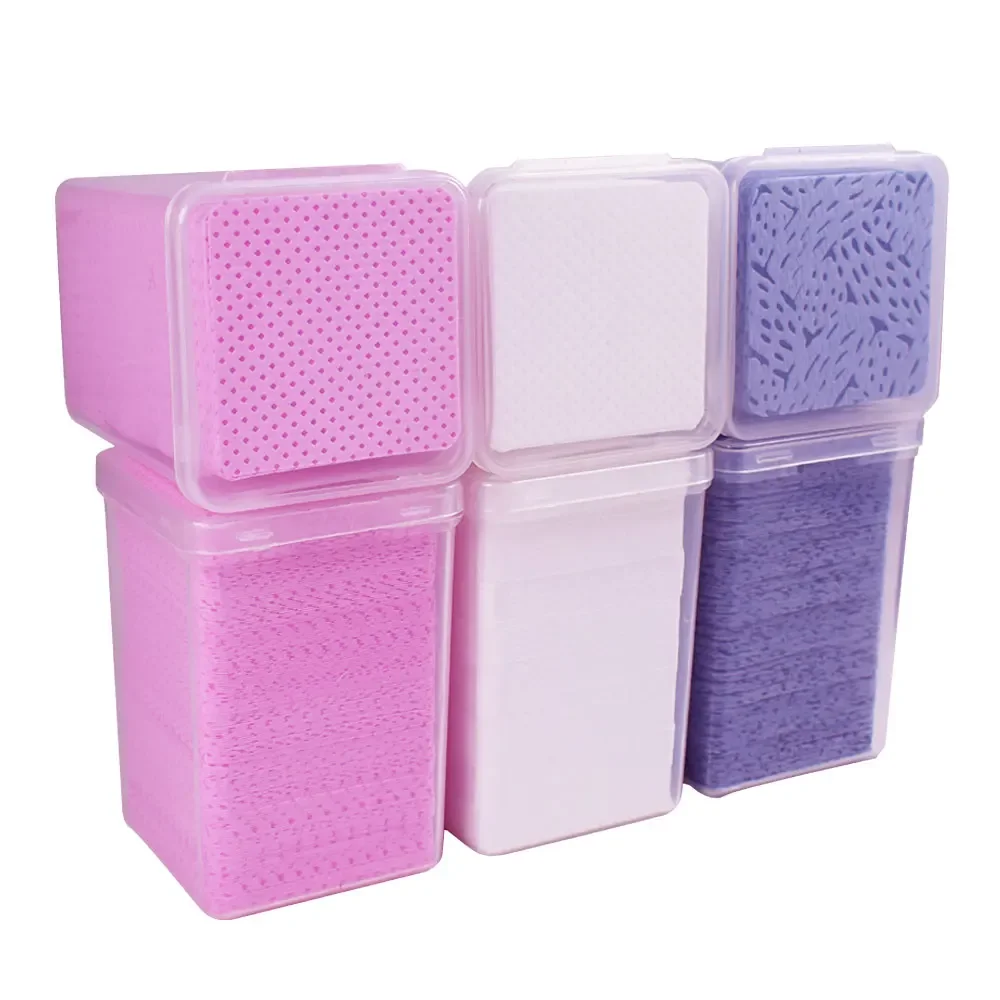 200pc Gel dissolvant de vernis à ongles lingettes nettoyant manucure dissolvant d'ongles non pelucheux coton lingettes nettoyant tampon de papier outil de maquillage en gros