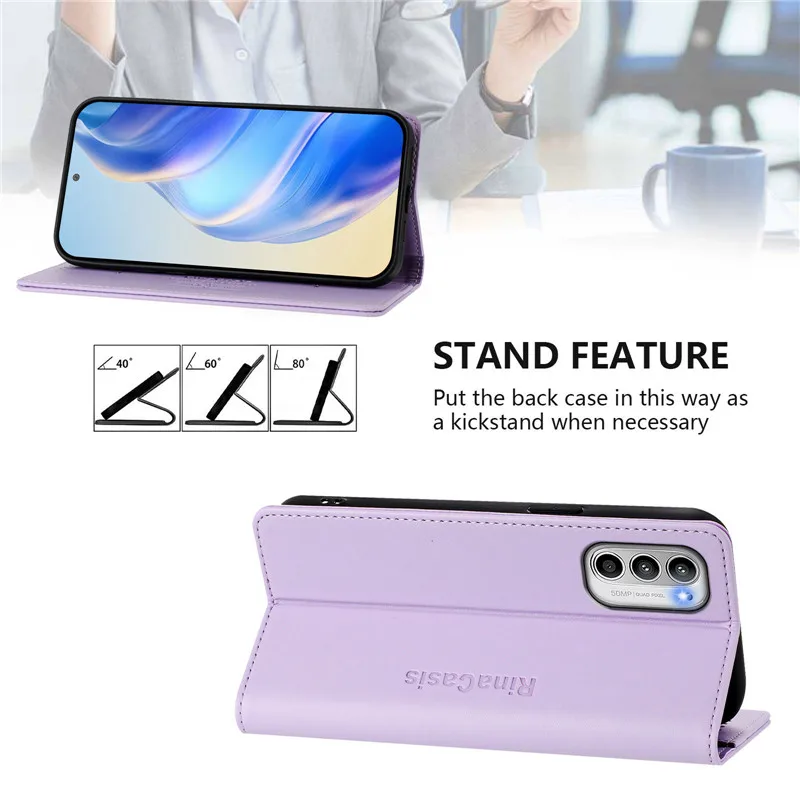 Luxury Anti-thef Wallet Flip Cover Phone Case For Motorola MOTO G Power 2025 Stylus 4G 2024 Play 2023 2022 Pure 2021 5G Cases