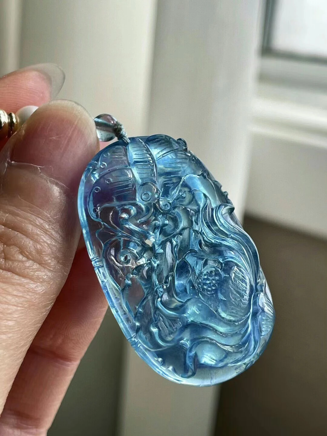 

Natural Blue Aquamarine Pendant Aquamarine Brazil 43mm*27.7mm Dragon Women Fashion Jewelry AAAAAA