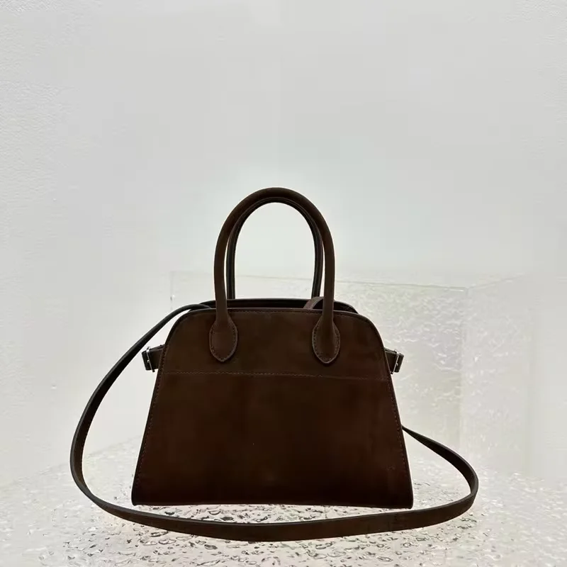 

THRO 2024 Women's Handbag Women's 10 inch Brown Suede Top Quality Large Capacity Handbag