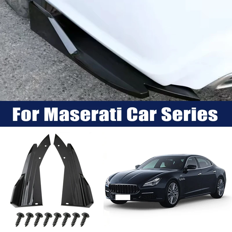 

Rear Bumper Lip Diffuser Splitter Canard Protector Front Spoiler Body Kit For Maserati Ghibli Levante Quattroporte MC20