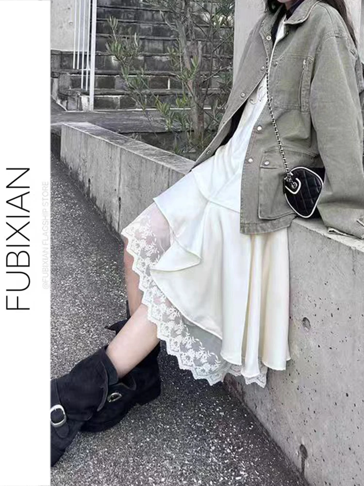 

Новая женская асимметричная атласная юбка с высокой талией, приталенная, А-силуэт, из полиэстера, для весны