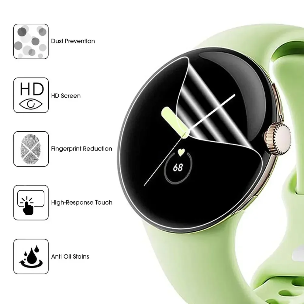 Hydrogel Film For Google Pixel Watch 2 Soft Full Cover Anti-Scratch Protective Screen Protector For Pixel Watch Watch2 Not Glass