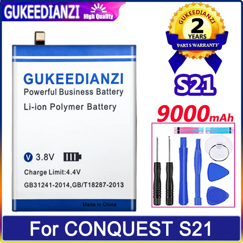 

Аккумулятор GUKEEDIANZI 9000mah для CONQUEST S21 батареи