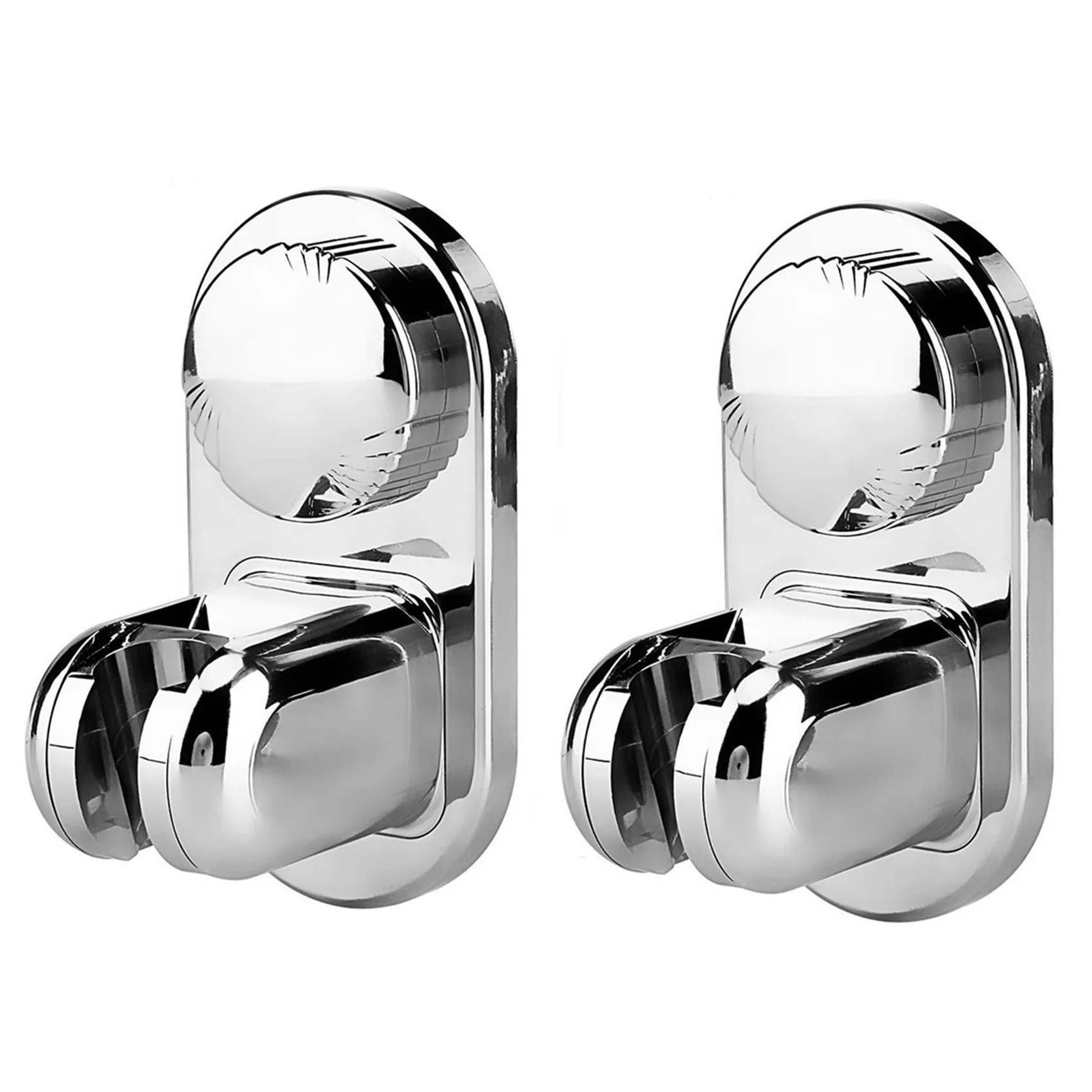 B62B-2X 5 Mode Angle Adjustable Shower Head Holder, Super Power Vacuum Suction Cup Handheld Shower Bracket