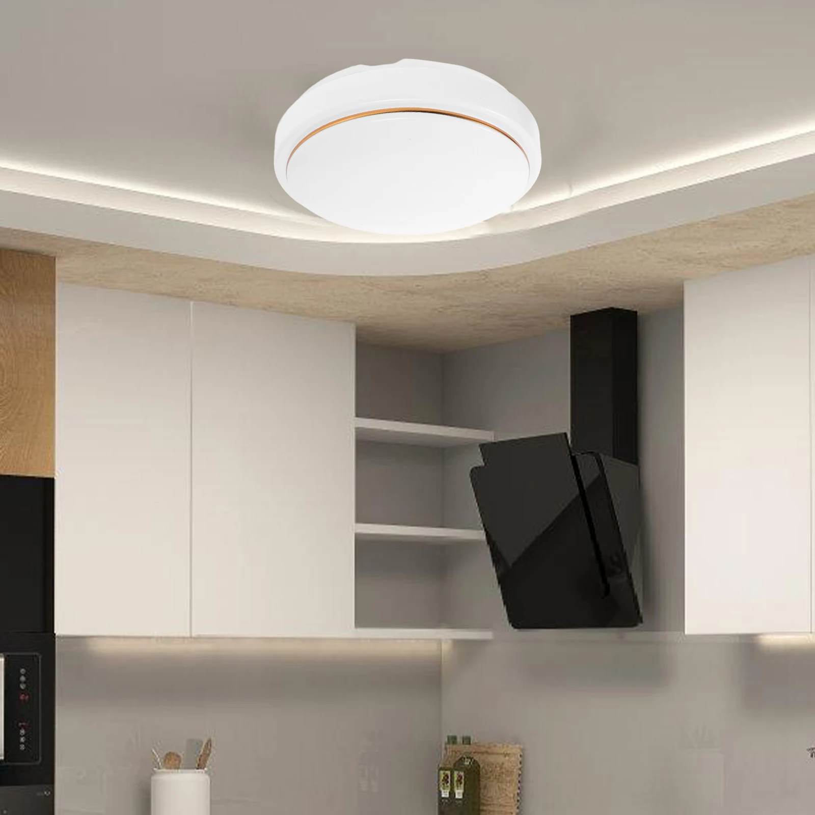 

Round Ceiling Light Shade Flush Mount Plastic Dome Cover Diameter 18.7 Cm Easy Install Screw-on Replacement for Bedroom Kitchen