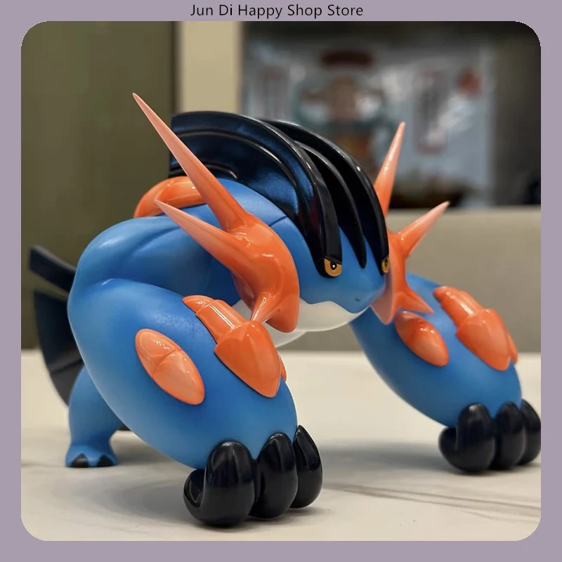 ​ ​ Figura de Anime Mega Swampert de 9cm, modelo de colección de estatuas, decoración de escritorio, adornos, juguetes, regalos para fanáticos