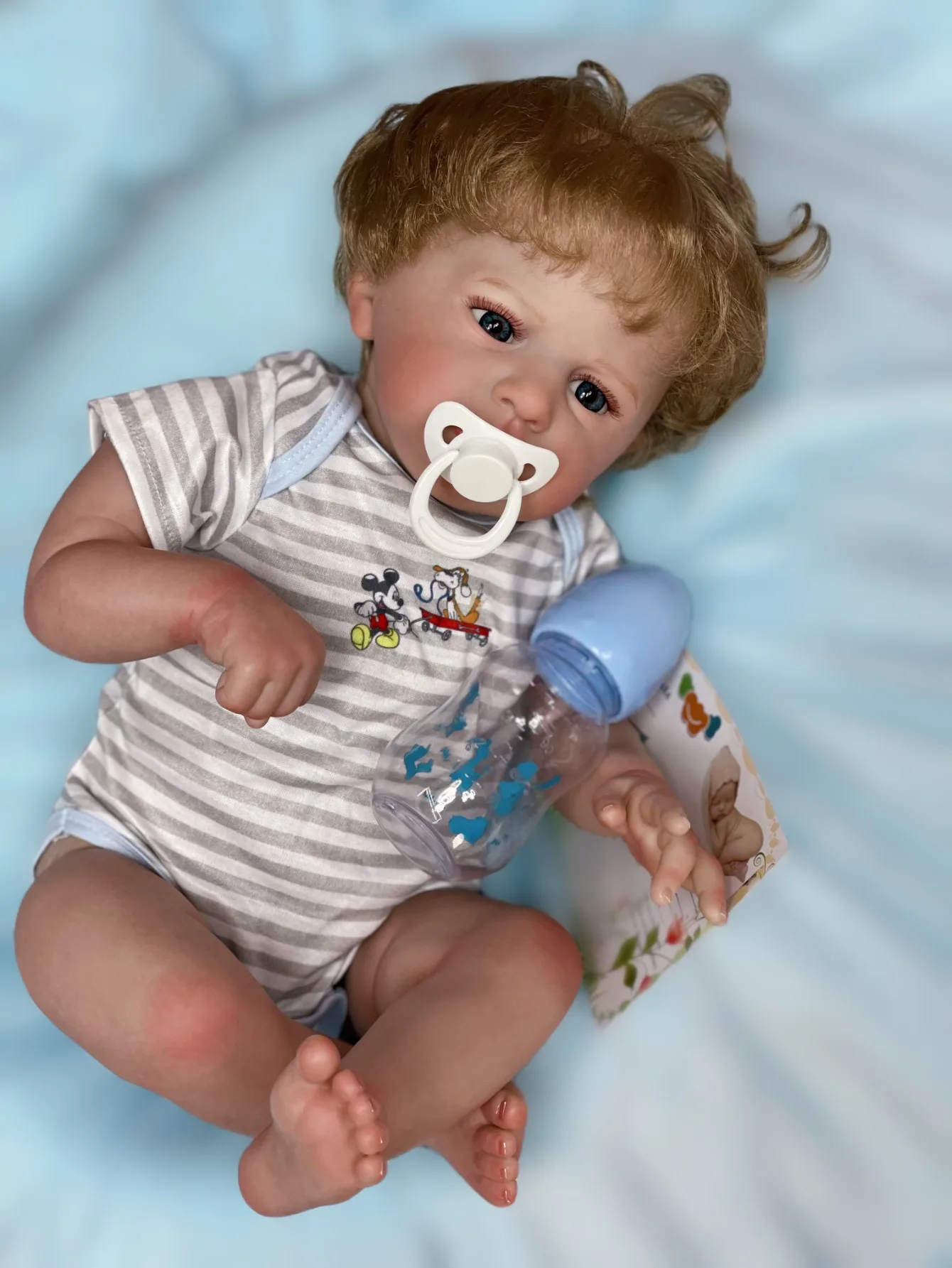 18 Inch Cameron Bebe Reborn Doll Handmade Soft Touch Reborn Boy Bebe Newborn Baby Dolls