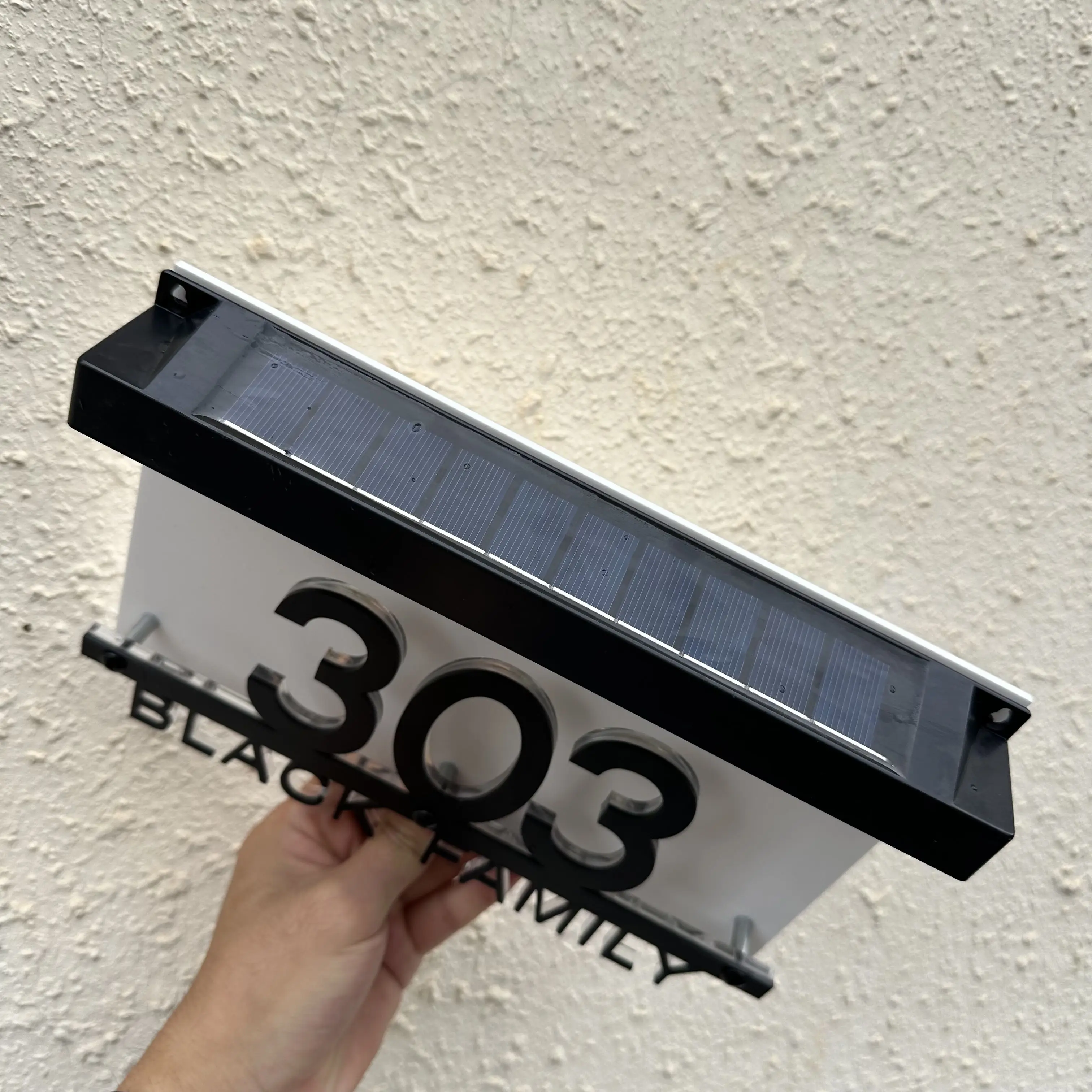 شخصية منزل علامة الشمسية LED مضيئة رقم المنزل في الهواء الطلق عنوان الشمسية تسجيل في الهواء الطلق ضوء الشمس لافتة للباب مع 6/8 مصابيح